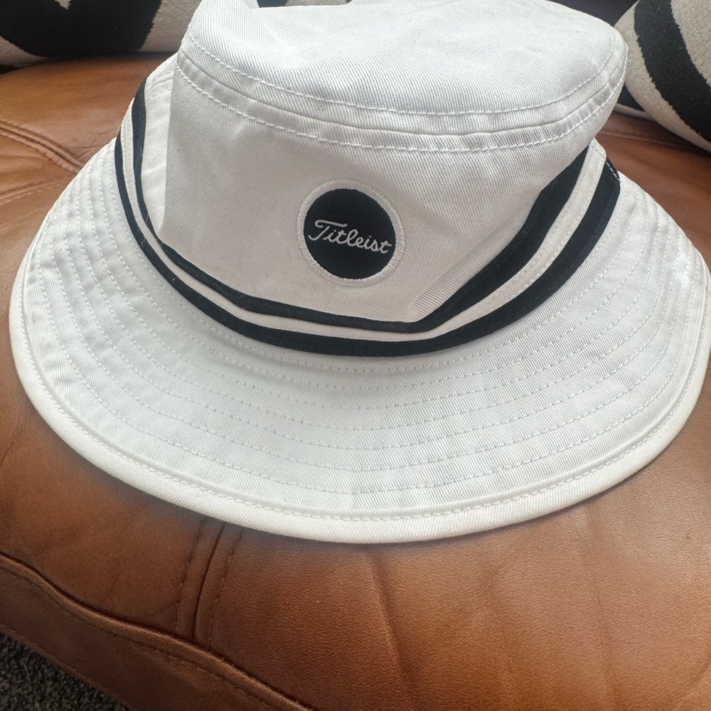 Titleist White Hat with Black Accents